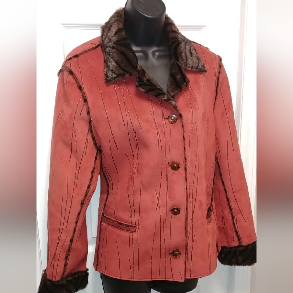 Robert Kitchen faux fur jacket